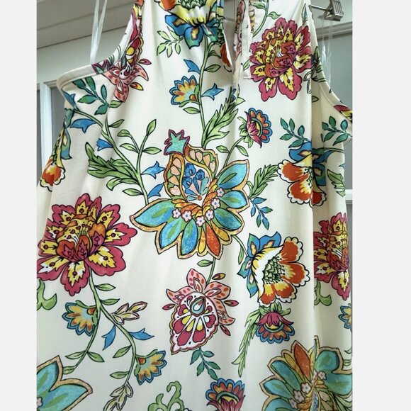 Cato Women's Multicolor Polyester Lined Sleeveless Summer Maxi Dress Sz 26W/28W - Picture 8 of 16